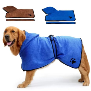 Microfiber Bagong Quick Dry Pet Bath Towel na may Sombrero - JUHAO