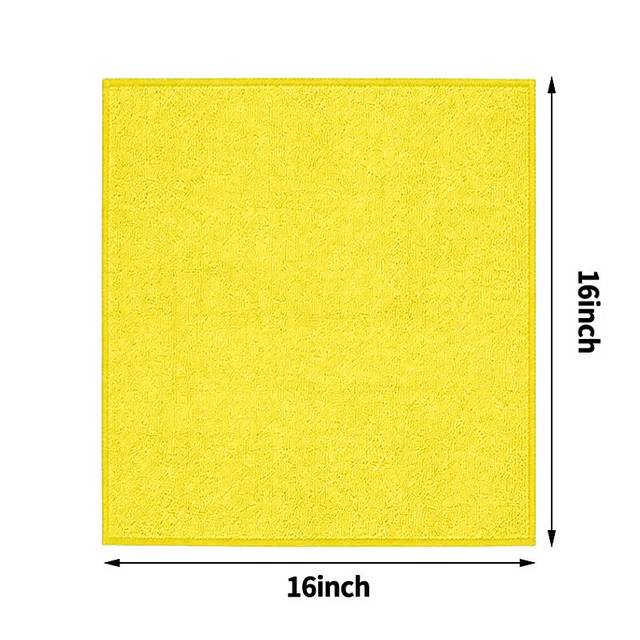 Chiffon de nettoyage en microfibre pour salle de bain, 16&nbsp;x 16&nbsp;po