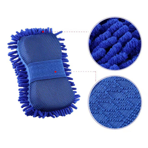 Microfiber Chenille Sponge Mitts Avtomobil oynalari uchun qo'lqoplar - JUHAO