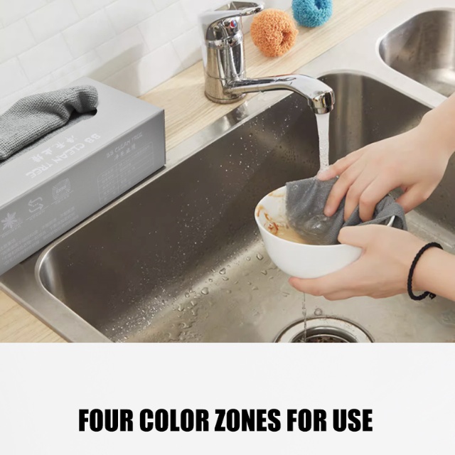 Pa&ntilde;os de limpieza de cocina desechables para cajones en caja de microfibra - JUHAO