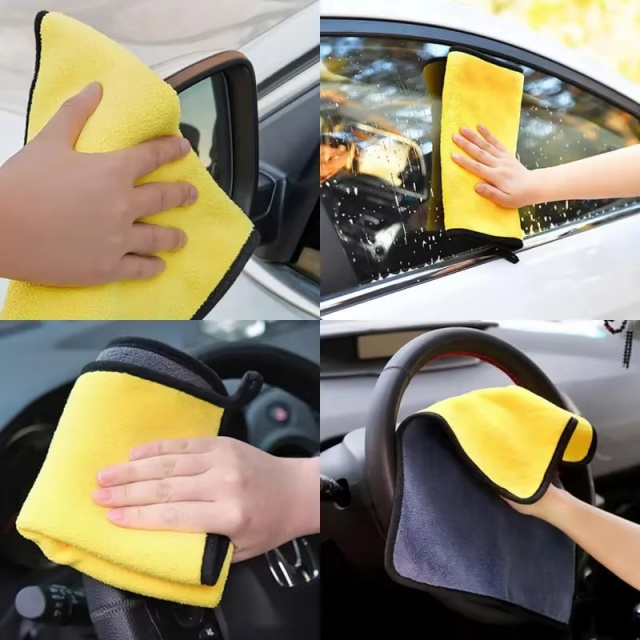 Melhor pano de limpeza de microfibra para limpeza de janelas de carros - JUHAO