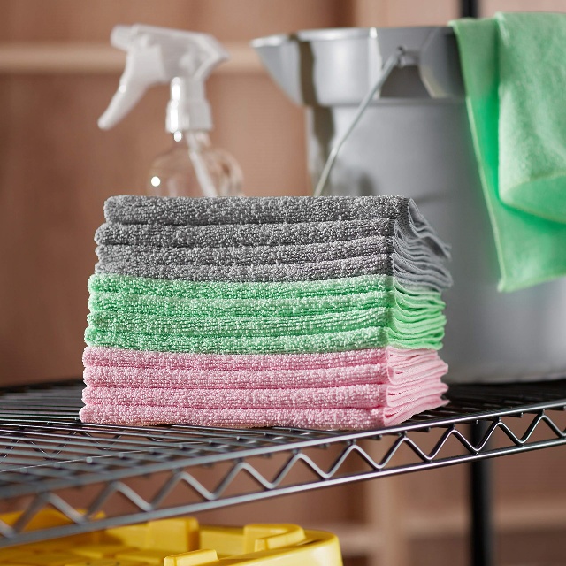 Khăn lau b&agrave;n bếp v&agrave; k&iacute;nh &ocirc; t&ocirc; Microfiber - JUHAO