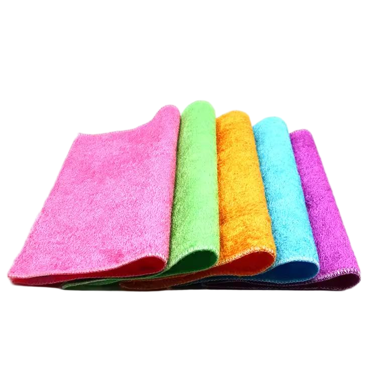 Pa&ntilde;os de limpieza de bamb&uacute; reutilizables