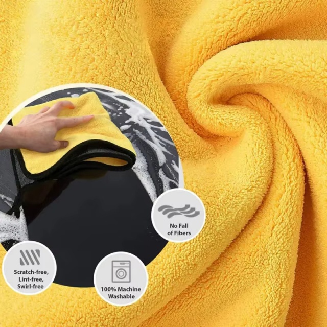 Melhor pano de limpeza de microfibra para limpeza de janelas de carros - JUHAO