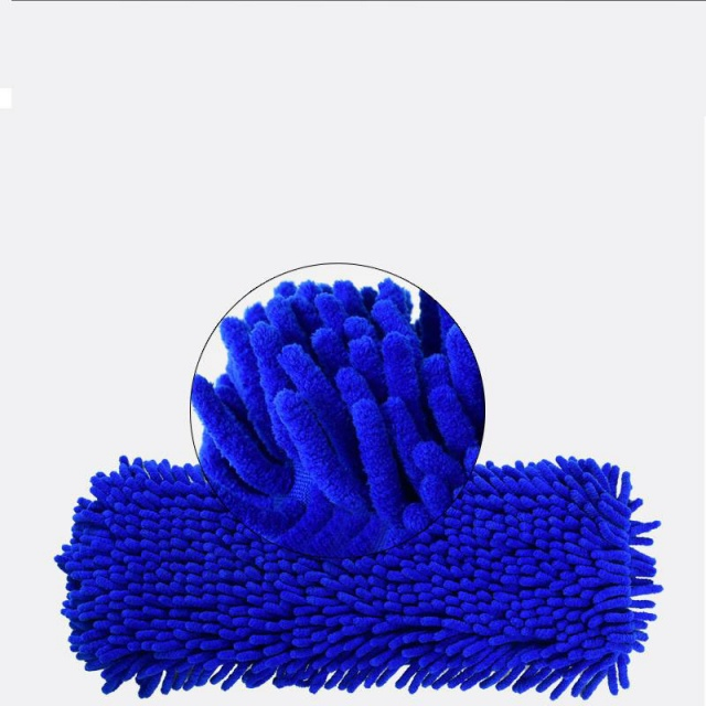 Panni di ricambio per mop in ciniglia in microfibra blu - JUHAO